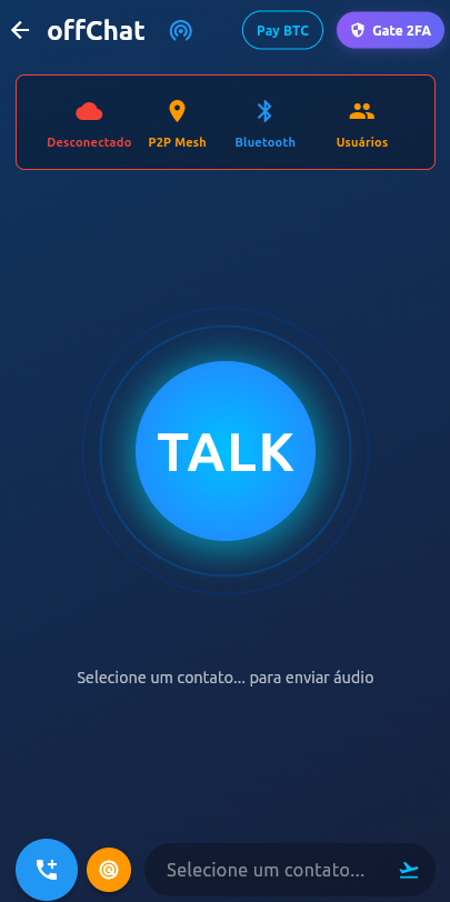 offChat interface preview inside the phone mockup